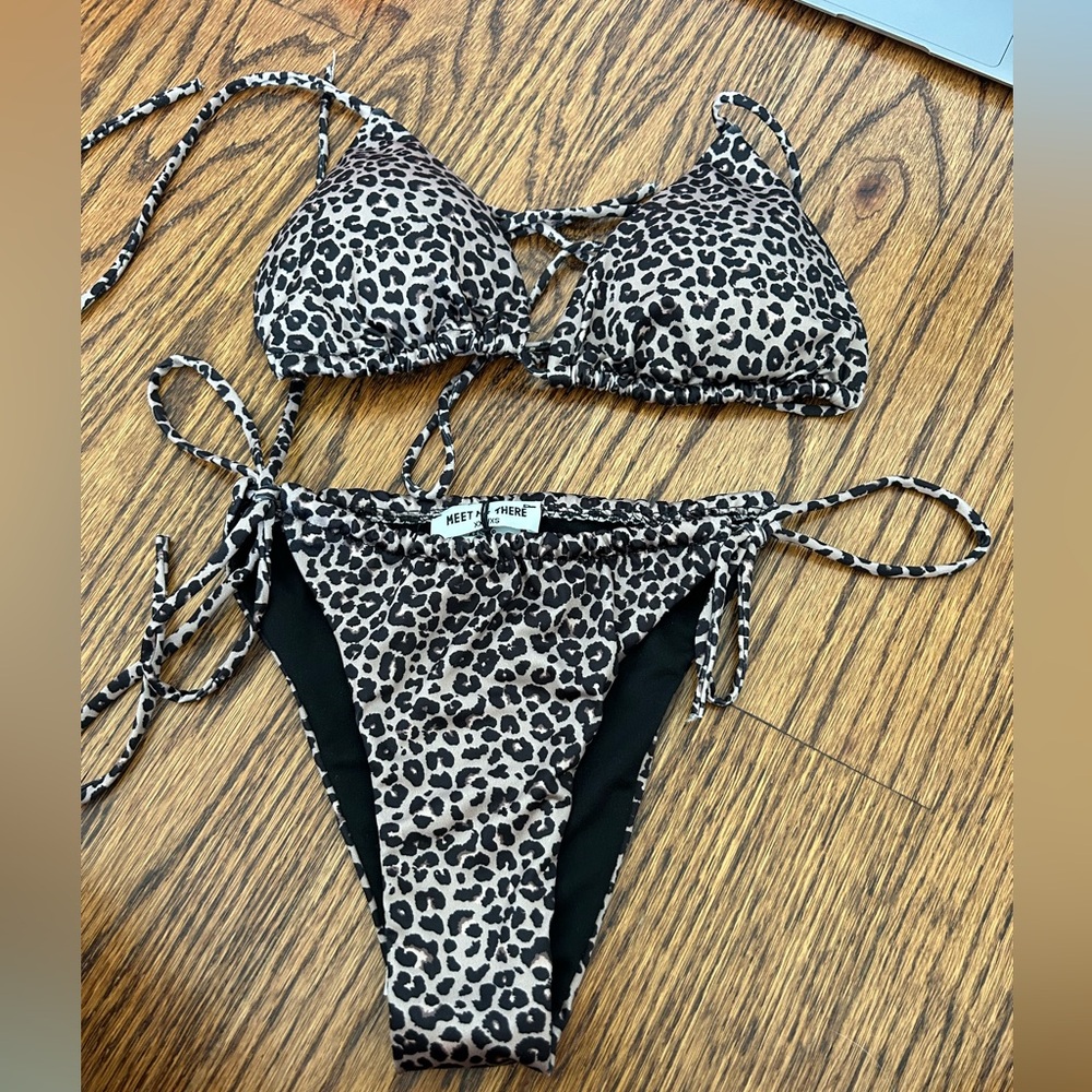 Meet me There Leopard Print Bikini Set